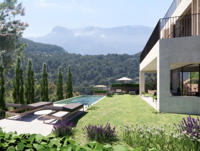 New built villa with swimming pool and fantastic views in Port de Sóller